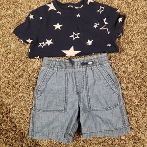Gap Stars shirts and shorts